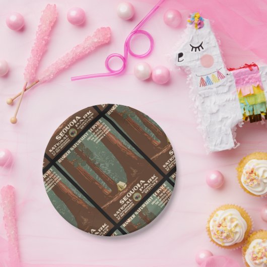 Assiettes En Carton Parc national de Sequoia (Fête)