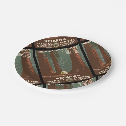 Assiettes En Carton Parc national de Sequoia (Angle)