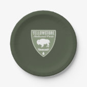 Assiettes En Carton Parc national de Yellowstone Bison (Devant)