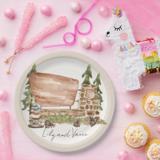 Assiettes En Carton Parc National Van Road trip Plaque papier (Fête)