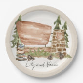 Assiettes En Carton Parc National Van Road trip Plaque papier (Devant)