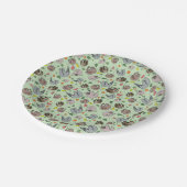 Assiettes En Carton Parcelles en vert (Angle)