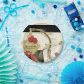 Assiettes En Carton Parfum Paris Parfum Roses Talons & Lèvres (Fête)