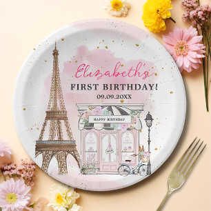 Assiettes En Carton Paris Anniversaire Café Parisien Tea Party Anniver