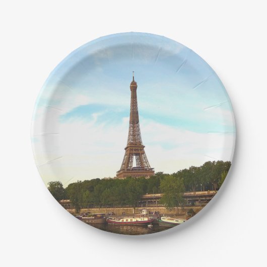 Assiettes En Carton Paris. France. Tour Eiffel. (Devant)
