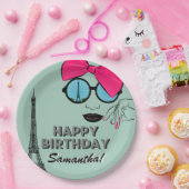 Assiettes En Carton Paris Thème Bonne Plaque Papier Anniversaire (Fête)