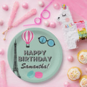 Assiettes En Carton Paris Thème Bonne Plaque Papier Anniversaire (Fête)