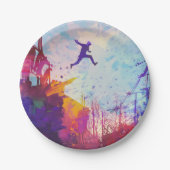 Assiettes En Carton Parkour Urban Free Runling Freestyling (Devant)