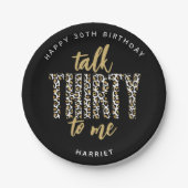 Assiettes En Carton Parle-moi TRENTE ! Fête du 30e anniversaire (Devant)