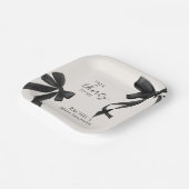 Assiettes En Carton Parlez trente à moi Black Bow 30e anniversaire (Angulaire)