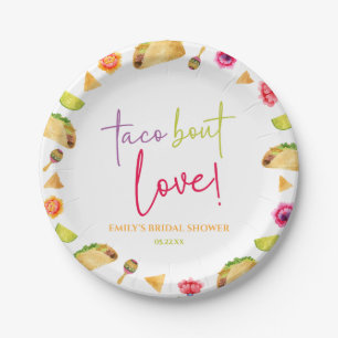 Assiettes En Carton Parlons d'amour ! Fête de Fiançailles Fiesta