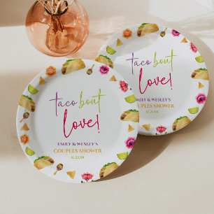 Assiettes En Carton Parlons d'amour ! Fête de mariage pour couples Sho