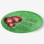 Assiettes En Carton Paroles De Noël Carol Il Y A Longtemps 9" (Angle)