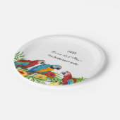 Assiettes En Carton Parrois oiseaux Nom de la souris tropicale (Angle)