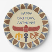 Assiettes En Carton Parti à thème égyptien antique (Devant)