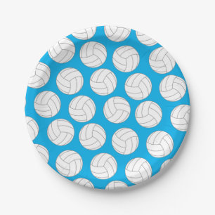 Assiettes En Carton Parti Anniversaire de enfant de volley-ball sporti