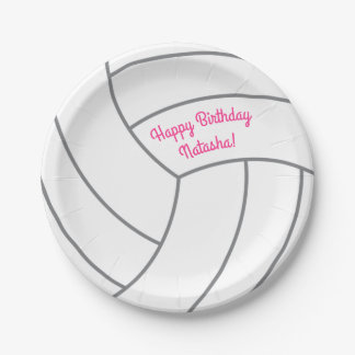 Assiettes En Carton Parti Anniversaire de enfant de volley-ball sporti