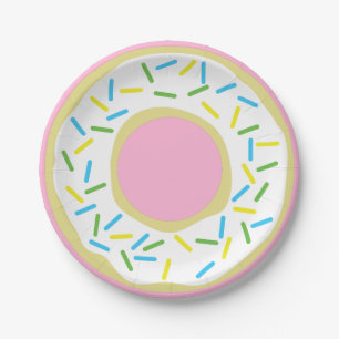 Assiettes En Carton Parti Anniversaire de enfant Donut
