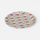 Assiettes En Carton Parti BBQ (Angle)