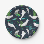 Assiettes En Carton Parti Beluga (Devant)