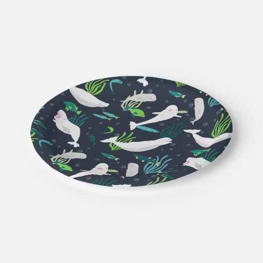 Assiettes En Carton Parti Beluga (Angle)