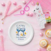 Assiettes En Carton Parti Capri Italie (Fête)