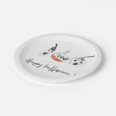 Assiettes En Carton Parti Citrouille éffrayant | Bonne Halloween (Angle)