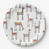 Assiettes En Carton Parti Cute Llama Alpaca (Devant)