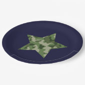 Assiettes En Carton Parti d'anniversaire militaire de l'armée (Angle)