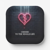 Assiettes En Carton Parti de divorce cardiaque cassé (Recto)