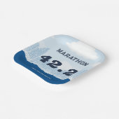 Assiettes En Carton Parti de la course post-marathon (Angulaire)