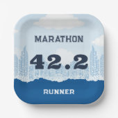 Assiettes En Carton Parti de la course post-marathon (Recto)