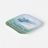 Assiettes En Carton Parti de la retraite en croisière vers la retraite (Angulaire)