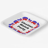 Assiettes En Carton Parti de surveillance électorale (Angulaire)