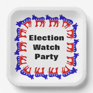 Assiettes En Carton Parti démocrate de surveillance des élections