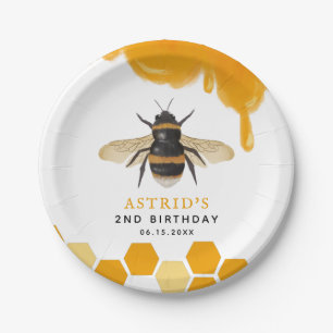 Assiettes En Carton Parti des Anniversaires de enfants de miel Bee Neu