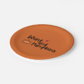 Assiettes En Carton Parti des vins et des Citrouilles de l'Halloween o (Angle)