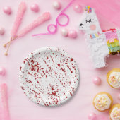Assiettes En Carton Parti d'Halloween de Faux Red Blood (Fête)