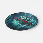 Assiettes En Carton Parti d'Halloween Zombie (Angle)