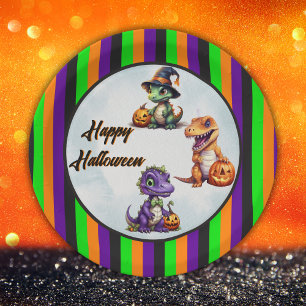 Assiettes En Carton Parti Dino-Mash d'Halloween