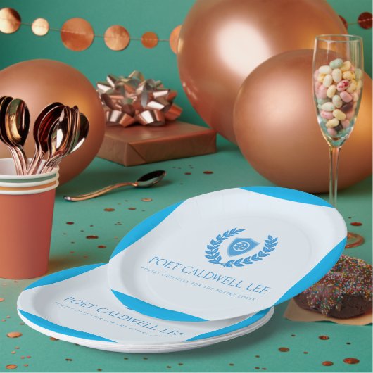 Assiettes En Carton Parti du poète Caldwell Lee (Multi)