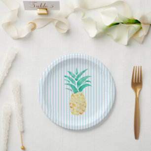 Assiettes En Carton Parti Luau de la peinture à l'ananas