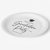 Assiettes En Carton Parti minimaliste moderne élégante Graduation (Angle)