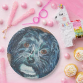 ASSIETTES EN CARTON PARTI MONOGRAMME HAVANAIS NOIR SUEET (Fête)