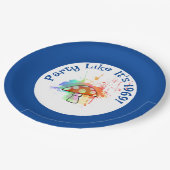 Assiettes En Carton Parti psychédélique Comme c'est le champignon Aman (Angle)