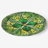 Assiettes En Carton Parti Shamrock Jour de la Saint Patrick (Angle)