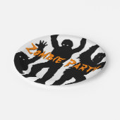 Assiettes En Carton Parti Zombie d'Halloween (Angle)