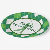 Assiettes En Carton Partie à motifs de losanges verte de motif et de (Angle)