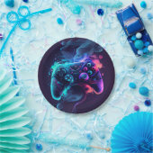 Assiettes En Carton Partie contrôleur de jeu (Fête)