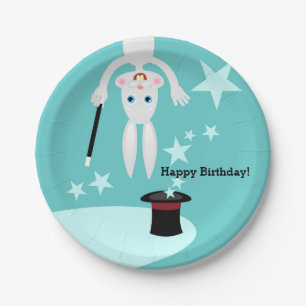 Assiettes En Carton Partie d'anniversaire de enfant de magicien